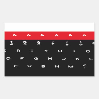 BBC Micro-toetsenbordtoetsen Rechthoekige Sticker