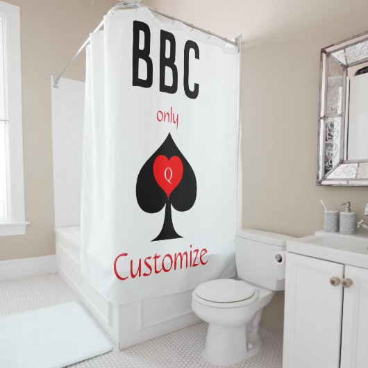 BBC Only Blade Spade Sign Thunder_Cove Douchegordijn (In situ)