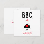 BBC Only Blade Spade Sign Thunder_Cove Kaart (Voorkant / Achterkant)