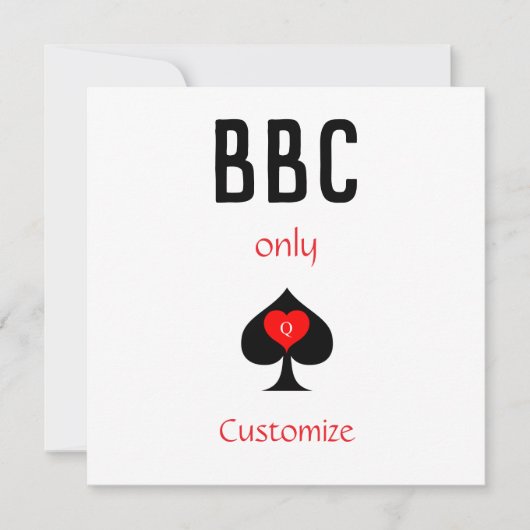 BBC Only Blade Spade Sign Thunder_Cove Kaart (Voorkant)