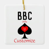 BBC Only Blade Spade Sign Thunder_Cove Keramisch Ornament (Voorkant)