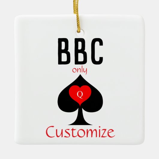 BBC Only Blade Spade Sign Thunder_Cove Keramisch Ornament (Voorkant)