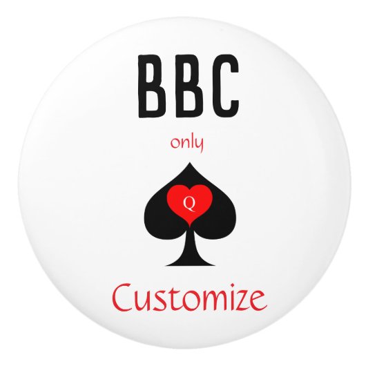BBC Only Blade Spade Sign Thunder_Cove Keramische Knop (Voorkant)