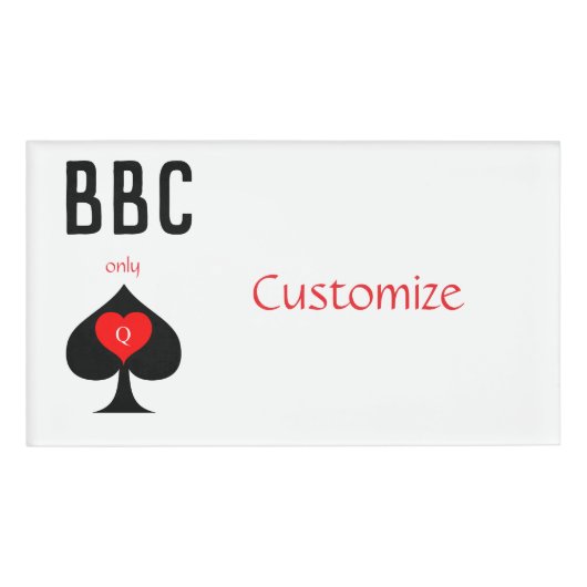 BBC Only Blade Spade Sign Thunder_Cove Naambadge (Voorkant)