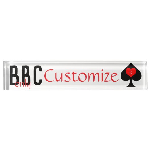 BBC Only Blade Spade Sign Thunder_Cove Naambordje (Voorkant)