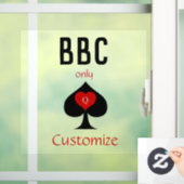 BBC Only Blade Spade Sign Thunder_Cove Raamsticker (Huis)