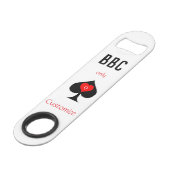 BBC Only Blade Spade Sign Thunder_Cove Speed Flessenopener (Voorkant Gekanteld)
