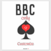 BBC Only Blade Spade Sign Thunder_Cove Sticker (Vel)