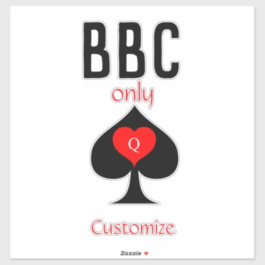 BBC Only Blade Spade Sign Thunder_Cove Sticker (Vel)