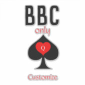 BBC Only Blade Spade Sign Thunder_Cove Sticker (Voorkant)