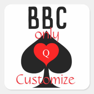 BBC Only Blade Spade Sign Thunder_Cove Vierkante Sticker