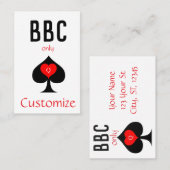 BBC Only Blade Spade Sign Thunder_Cove Visitekaartje (Voorkant / Achterkant)