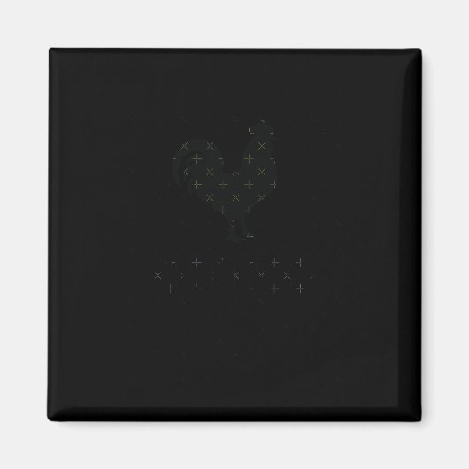 BBC S - Grappige en humoristische Rooster Design S Magneet (Voorkant)