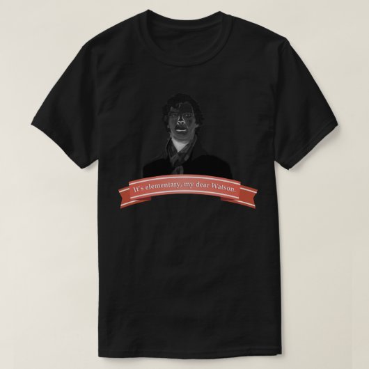 BBC-serie Holmes zijn elementaire T-shirt (Design voorkant)
