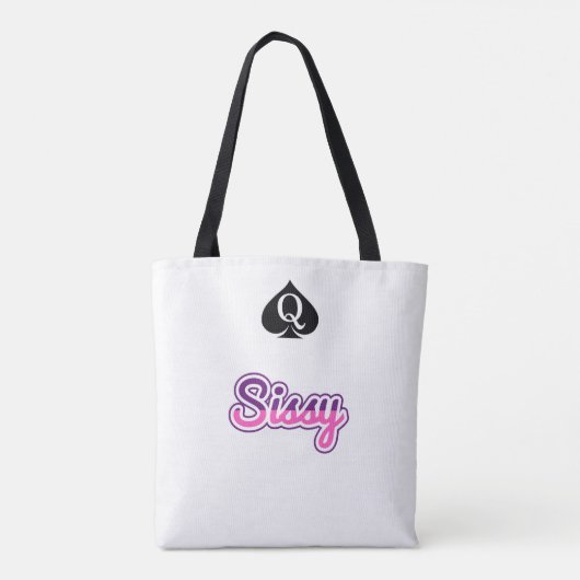 BBC Sissy Canvas tas Purse (Achterkant)