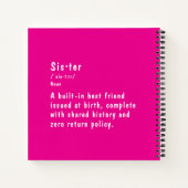 BBF en Zusters Definitie Foto Magenta Notitieboek (Achterkant)