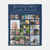 BBF gepersonaliseerde 24 foto collage Fleece Deken (Voorkant)