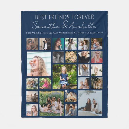 BBF Speciaal 24 Foto collage Fleece Deken (Voorkant)