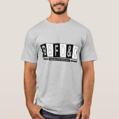 "BBFDnC" zwart in witte T-shirt (Voorkant)