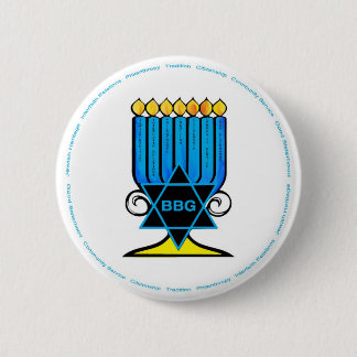 BBG Menorah Buttonnen! Ronde Button 5,7 Cm
