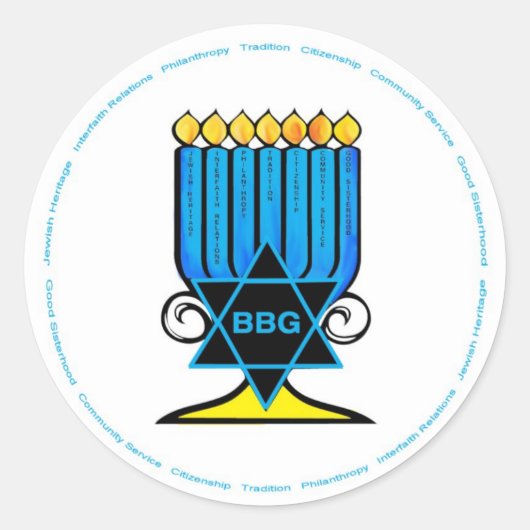 BBG Menorah Stickers (Voorkant)