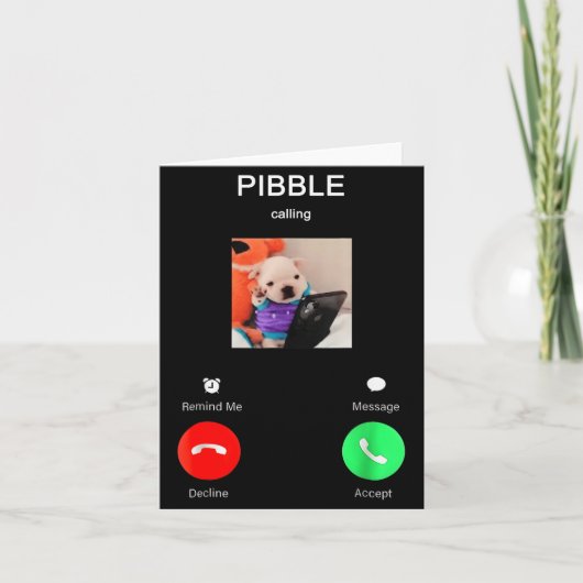 Bble Is Bellen Grappige Meme Voor Meme Fans Hond L Kaart (Voorkant)