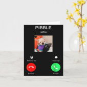 Bble Is Calling Funny Meme For Meme Fans Dog Lover Kaart (Gele Bloem)