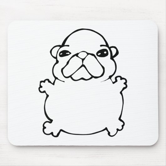 Bble Meme Funny Dog Brainrot Wash My Belly Meme  Muismat (Voorkant)