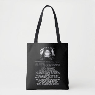 Bble quote psalm 91 angels Religieuze kunst Tote Bag