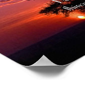 Bble verse Psalm 103:5 sunset and eagle Poster (Hoek)