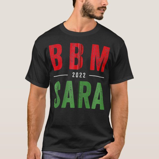 BBM 2022 BongBong Marcus Sara Philippine President T-shirt (Voorkant)