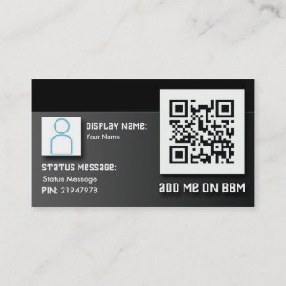 BBM Barcode-Visitekaartjes Visitekaartje
