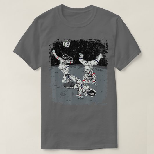Bboy Breakdansende astronauten op de maan T-shirt (Design voorkant)