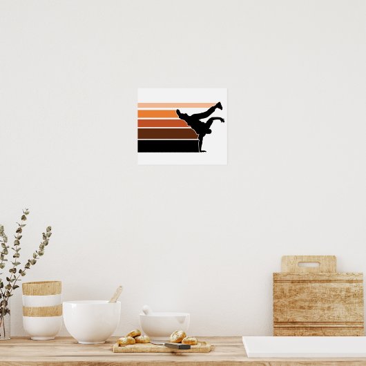 BBOY gradiënt orgn blk poster (Keuken)