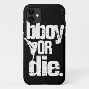 bboy of dood - witte distressed iPhone 11 hoesje