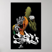 BBOY-poster met graf Poster (Voorkant)