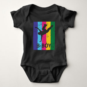 Bboy Retro 70s Breakdansende Boy Gift Romper
