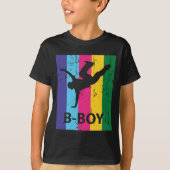 Bboy Retro 70s  Breakdansende Boy Gift T-shirt (Voorkant)