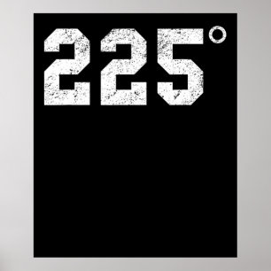 BBQ 225 graden BBQ grillen Rookvlees Poster
