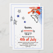 BBQ 2 van de Dag van de onafhankelijkheid Kaart (Voorkant / Achterkant)