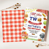 BBQ 2e Verjaardag Uitnodiging Zomer Grill Verjaard