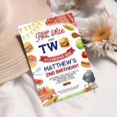 BBQ 2e Verjaardag Uitnodiging Zomer Grill Verjaard