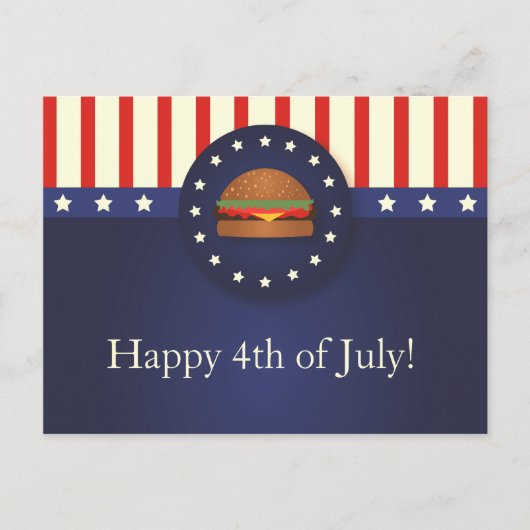 BBQ 4e van het Briefkaart van de Partij van juli (Voorkant)