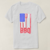 BBQ American Flag Faded T-shirt (Design voorkant)