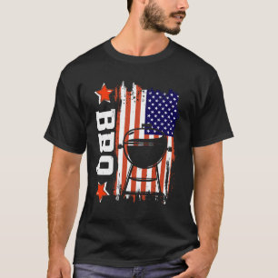 BBQ Amerikaanse Vlag BBQ Love 4th of July T-shirt