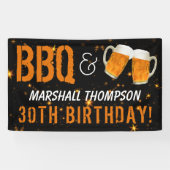 BBQ and Beer, Him Birthday Spandoek (Horizontaal)