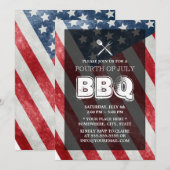 BBQ Annual Juli 4th Party Kaart (Voorkant / Achterkant)