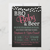 BBQ Baby Beer Baby-Q Boek Kaart & Douche Uitnodigi (Voorkant)