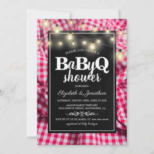 BBQ Baby Couples Shower   BaByQ Barbecue Kaart