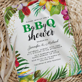 BBQ-Baby-koppels — Shower | Tropisch Babyq Barbecu Kaart